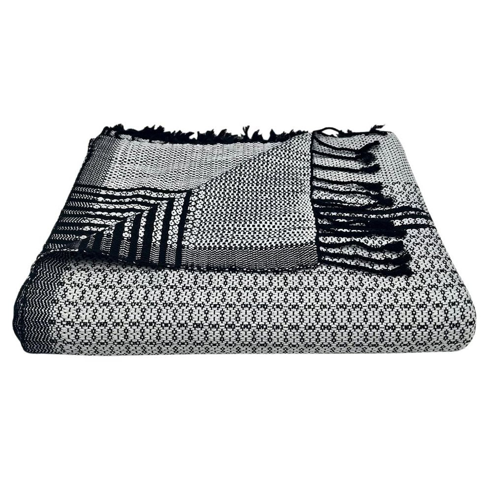 Silver Cambodia Tapestry Throw-by-SLATE + SALT-Finally Bliss