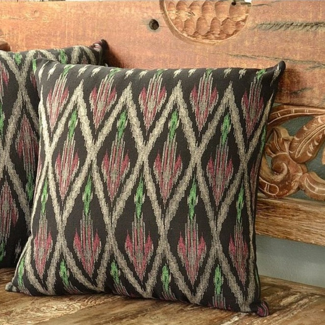 Tribal Ikat Pillow Cover-by-SLATE + SALT-Finally Bliss