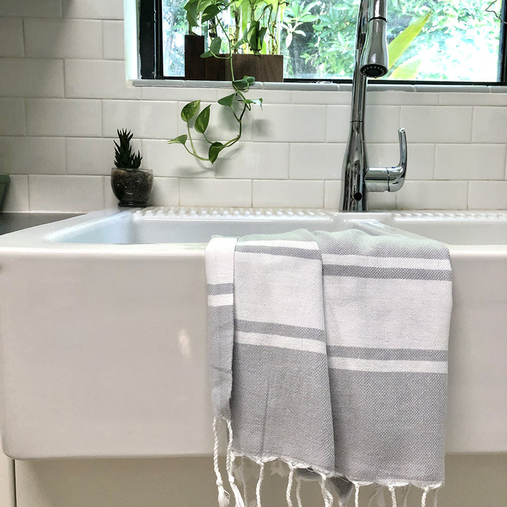 ESSENTIAL Stripe Turkish Hand Towel