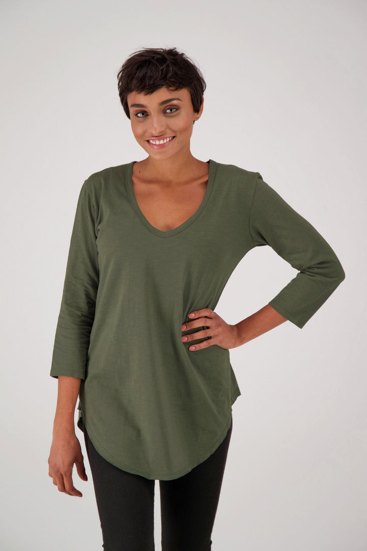 RESPONSIBLE 3/4 Sleeve V-Neck